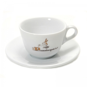 Kit Cup + Untertasse für Cappuccino Passalacqua (6 Stück)