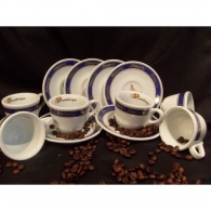 Kit cup "Harem" + Untertasse Kaffee Passalacqua (6 Stück)