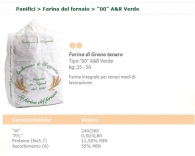 San Felice farine de type "00" Green A & R - Integral - (Green Bag 25 kg) "Farine de The Baker"