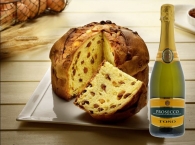 Panettone Traditionelles Handwerk + Prosecco Toso 75 cl