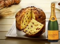Artisanal Panettone Traditional + Champagne Veuve Clicquot Brut 75 cl.