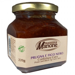 Extra jam of plum and black fig 220 Gr.