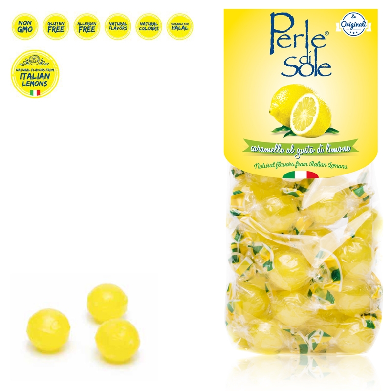 Bonbons durs au citron - Perle di Sole - Offre 6 Pièces 
