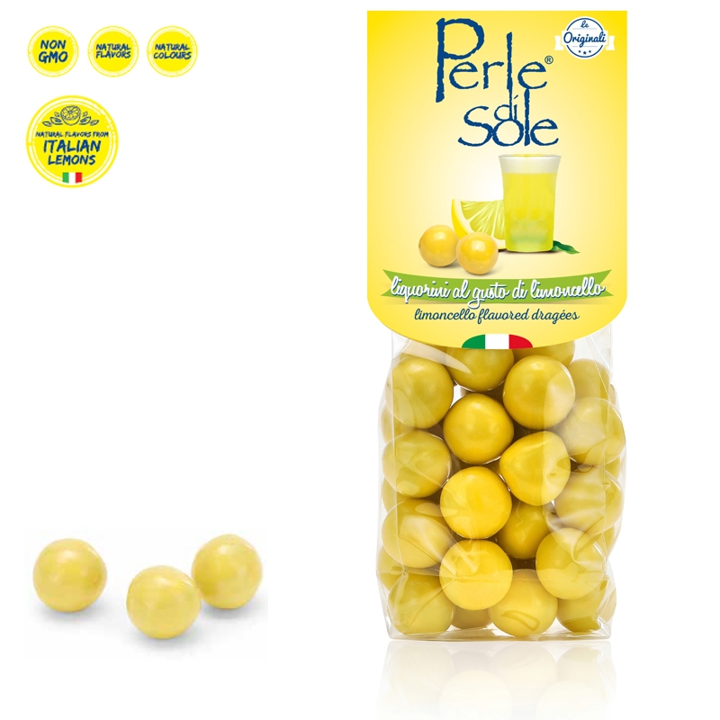 Perle di Sole Limoncello Dragees, 5.3 oz. – 150 g Bag Perle di Sole Buy the  newest 