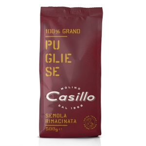 100% Pugliese wheat regrind semolina PRIME TERRE 500g  - Molino Casillo