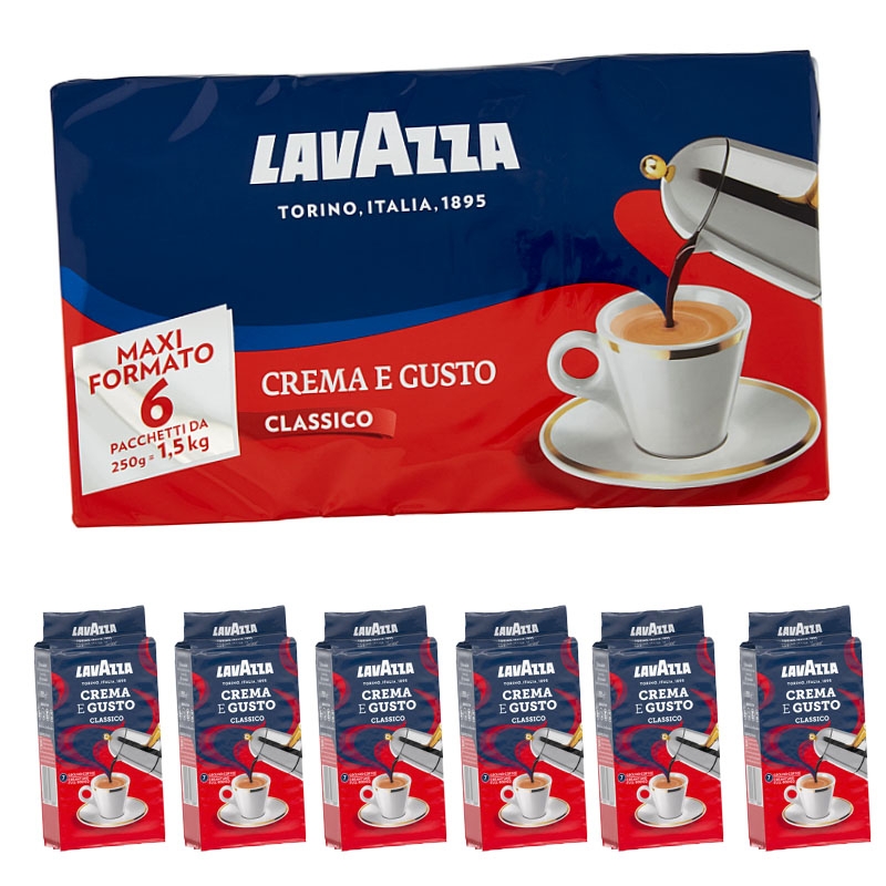 Lavazza Crema E Gusto Café molido 8.8 oz (paquete de 9)