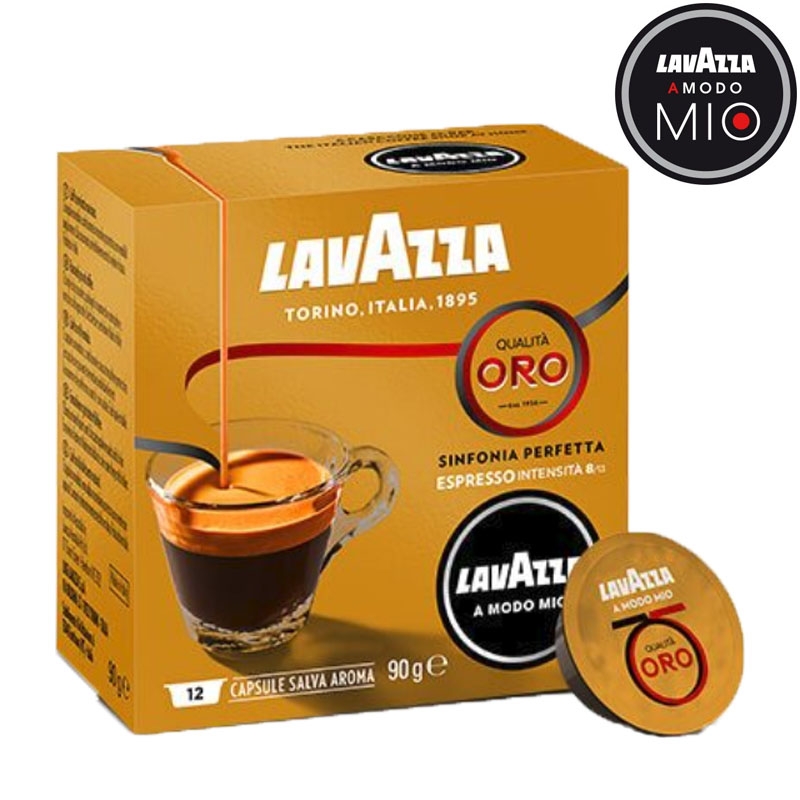 A Modo Mio Espresso Qualità Oro 12 capsules - LavAzza