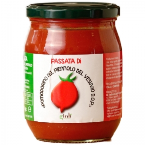 Tomato Puree of Piennolo del Vesuvio D.o.p. in glass 500 Gr.