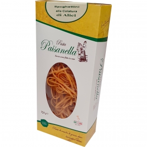 Spaghettini con salsa de anchoas 250 Gr