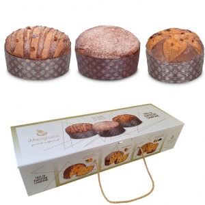 iMarigliano Trio of emotions from Campania 3 naturally leavened panettone weighing 500 g each