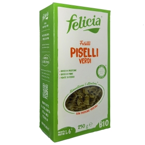 Felicia Fusilli guisantes verdes 250 Gr. 