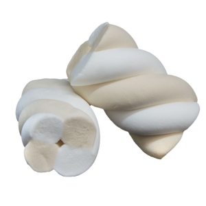 Marshmallows treccia Bianco e tortora Bulgari 1 Kg.