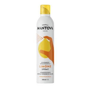 Mantova Spray condiment citron à base d'huile d'olive extra vierge 200 ml.