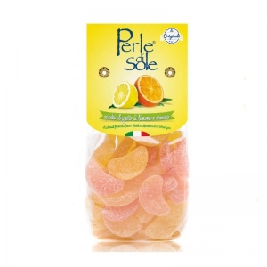 Perle Di Sole Lemon Flavored Hard Candies Filled With Sour Powder