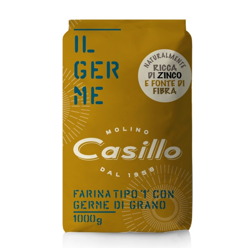 Harina de germen tipo 1 con germen de trigo 1 Kg - Molino Casillo