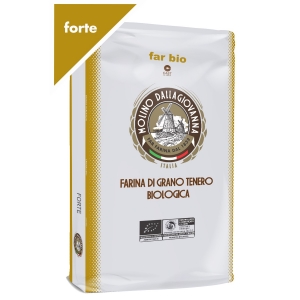 Harina Far Bio harina de trigo blando orgánica fuerte Kg. 25 - Molino Dallagiovanna