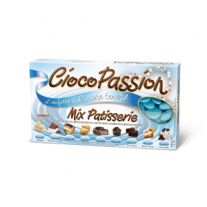 Confetti Crispo CiocoPassion Mix Patisserie Himmelblau 1 kg.