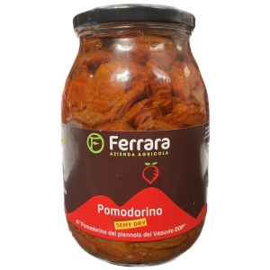 Ferrara Azienda agricola Tomate mi-séchée au Piennolo del Vesuvio D.O.P. huile 1kg.
