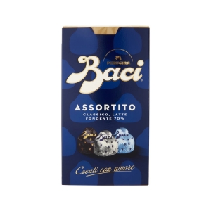 Assortiment de chocolats Baci Perugina fourrés au gianduia et noisettes entières 200 Gr.