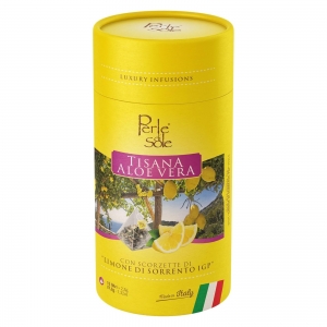 Perle di Sole Aloe Vera Herbal Tea with Sorrento Lemon Zest IGP 37.5 Gr.