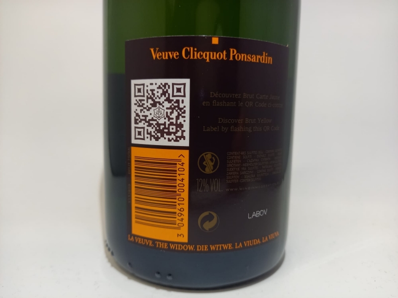 Champagne Veuve Clicquot Brut 75 cl.