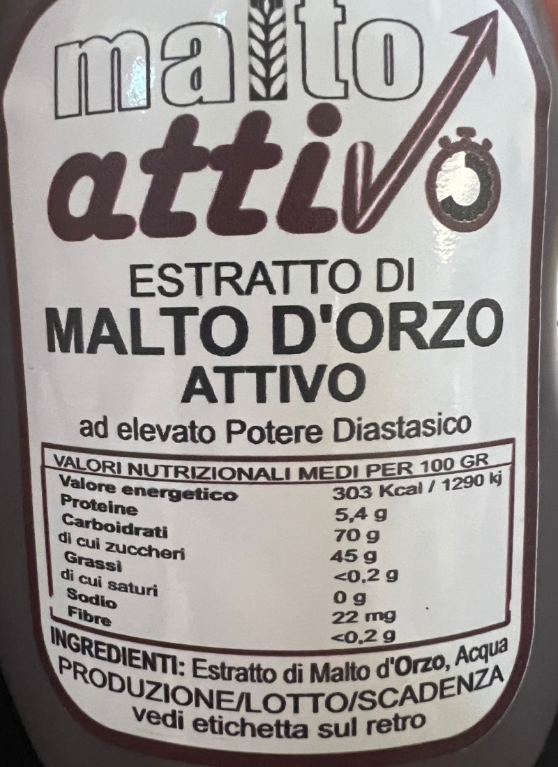 Diastatic Malt Extract Malto Attivo