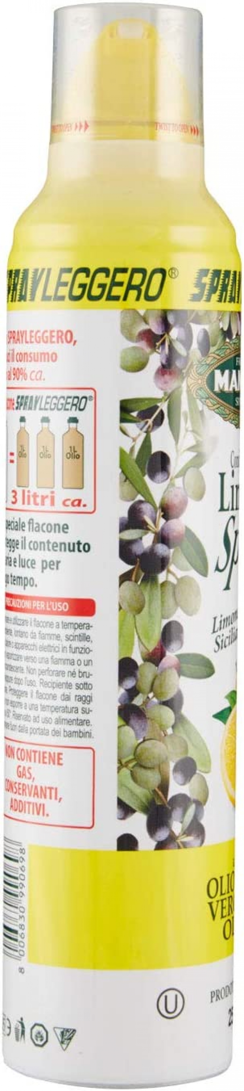 Olio di Extra Vergine di Oliva Spray all'aglio 250 ml MANTOVA